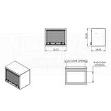 Smooth Aluminum Tool Box with Roll-Up Door 36"L