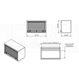 Smooth Aluminum Tool Box with Roll-Up Door 48"L