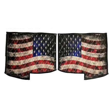 Peterbilt 379 old glory fender guards for semi trucks