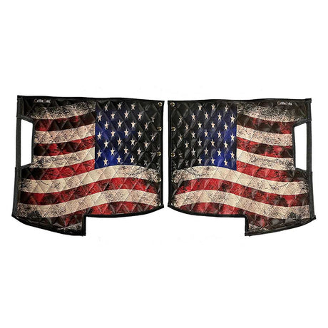 Peterbilt 359 old glory fender guards for semi trucks