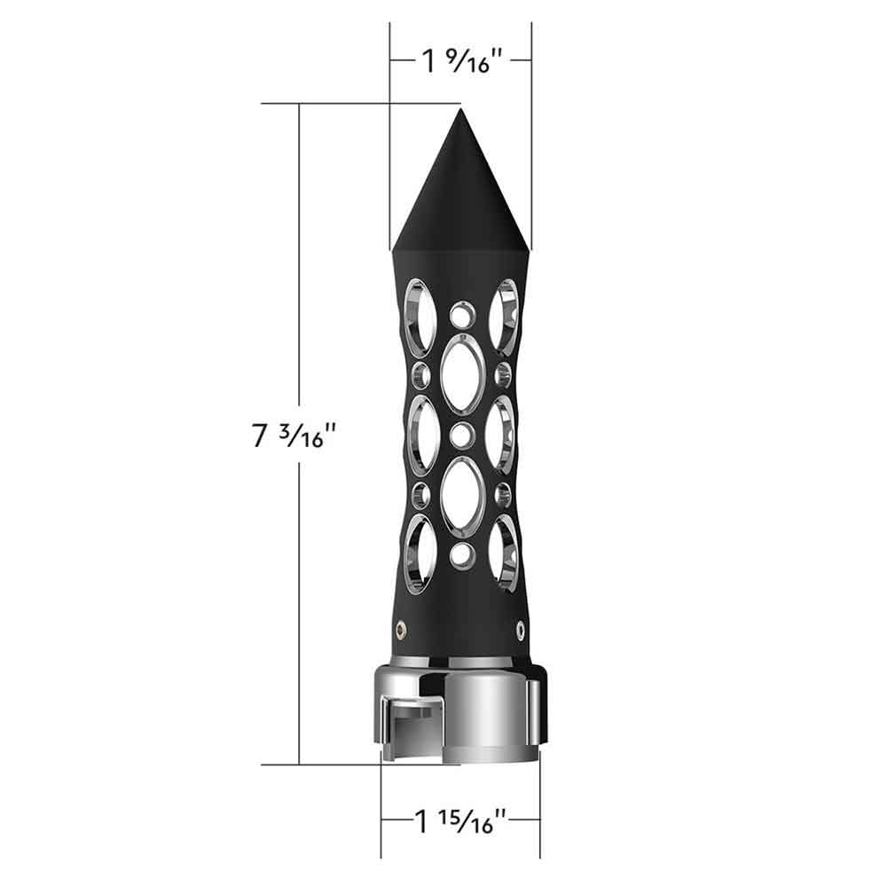 Black Daytona Spike 13/15/18 Gearshift Knob with LED