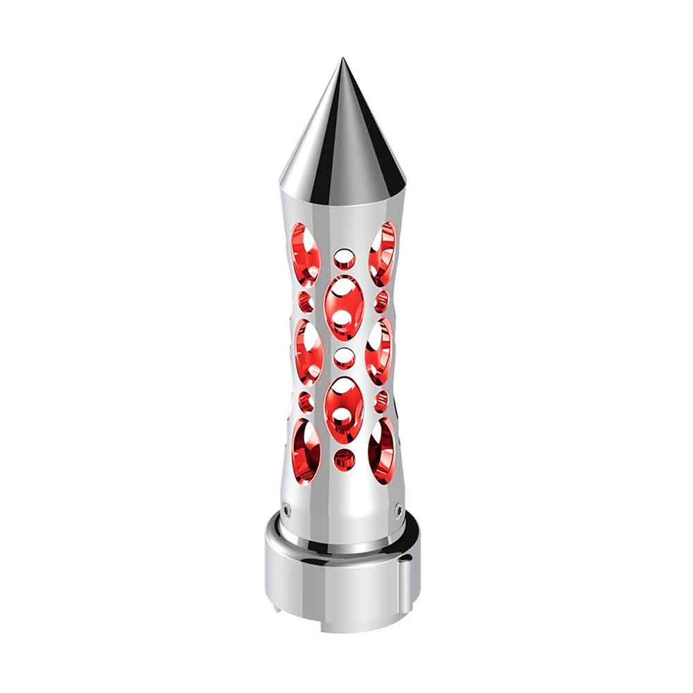 Chrome Daytona Spike 9/10 Gearshift Knob with LED