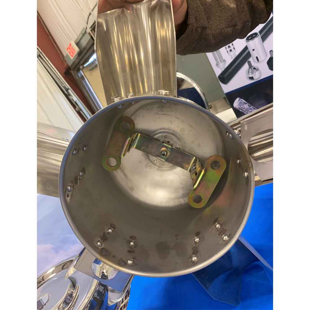 22-1/2" Universal Stainless Steel Mag 3/4" Rear Axle Covers