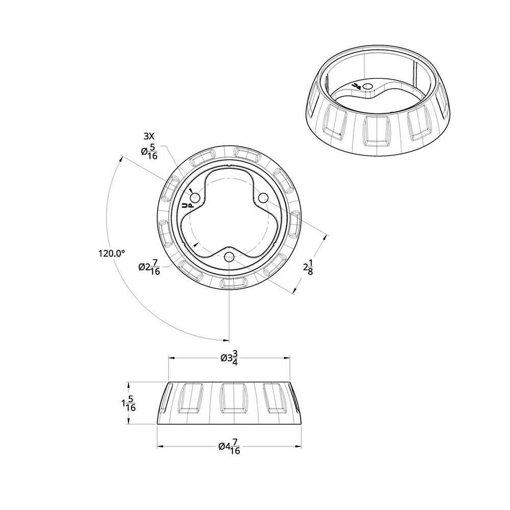 Vibrant Painted Steering Wheel Horn Bezel