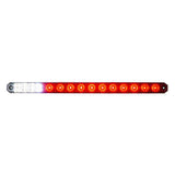 17" LED Low Profile Light Bar with Back Up Light Red and Clear Lens