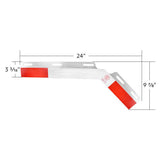 Aluminum 45 Degree Reflector Top Flap Plate