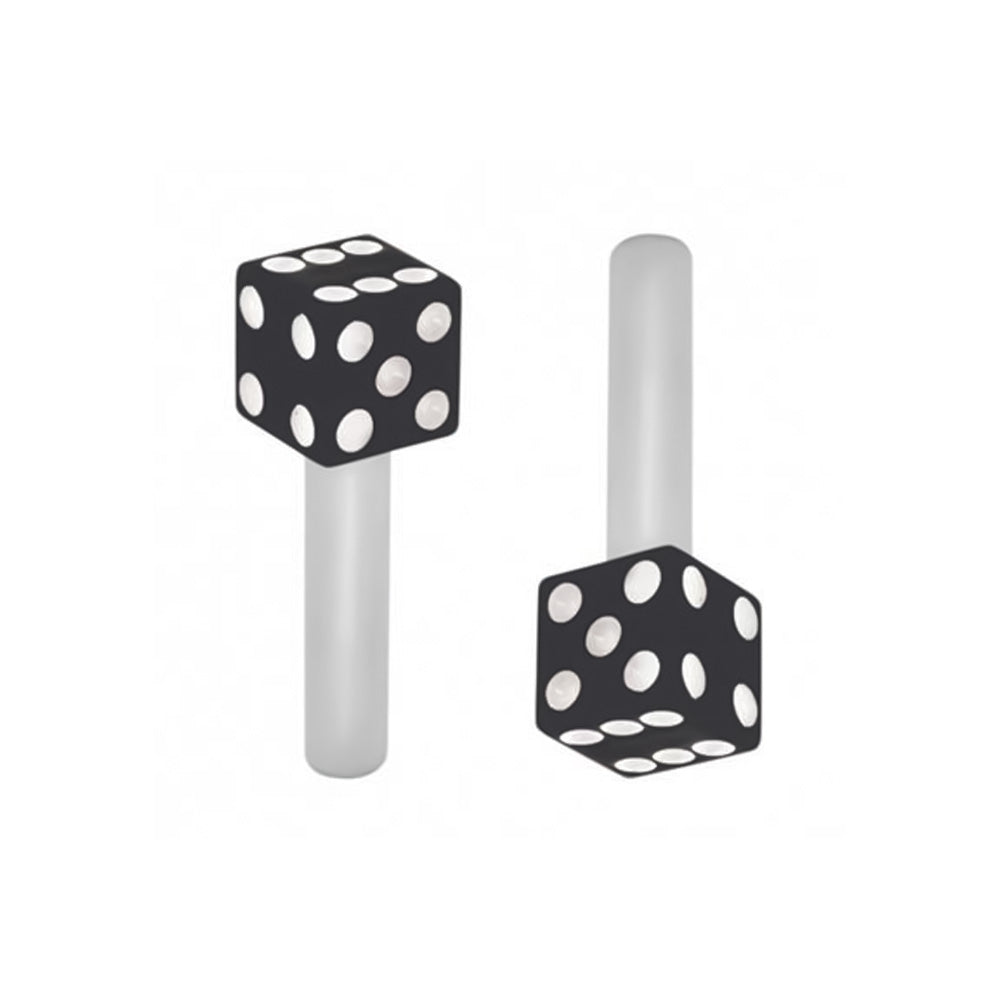 Dice Door Lock Knobs 2PK