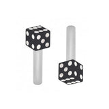 Dice Door Lock Knobs 2PK
