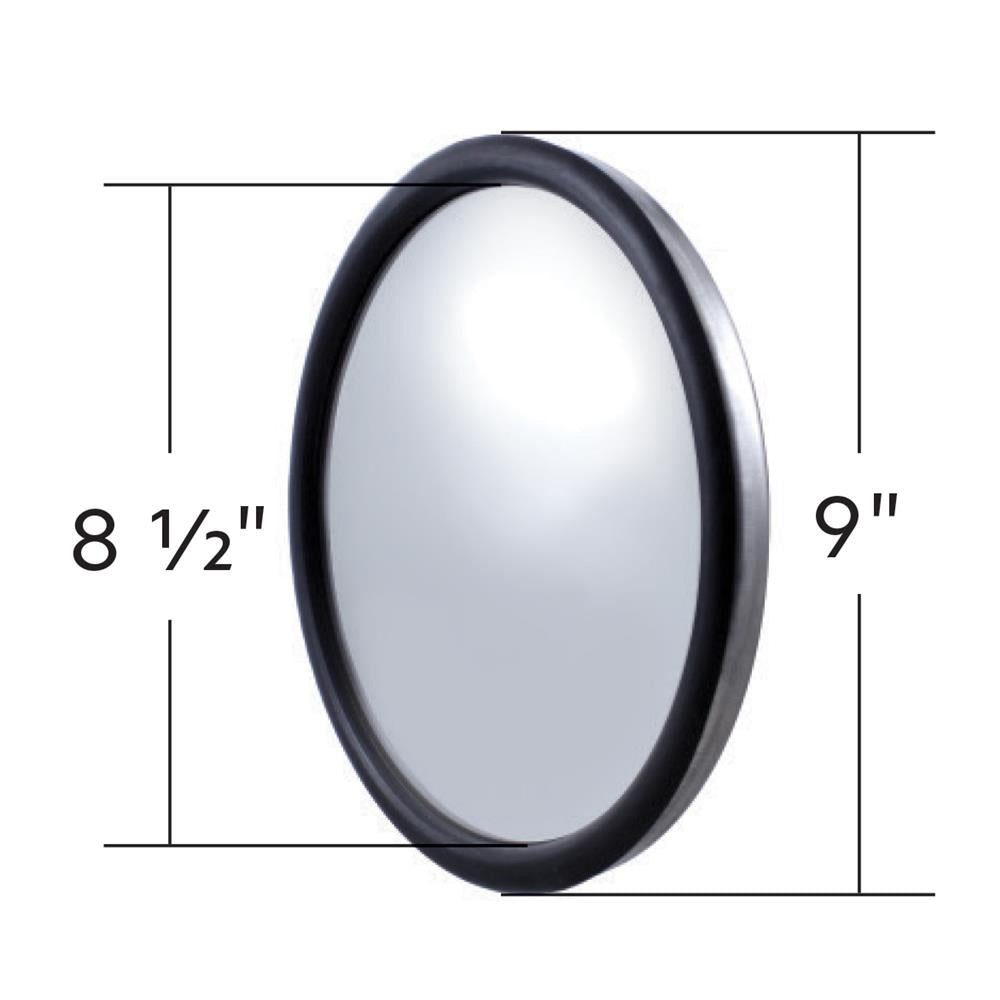 8-1/2" Stainless Steel 150R Convex Mirror