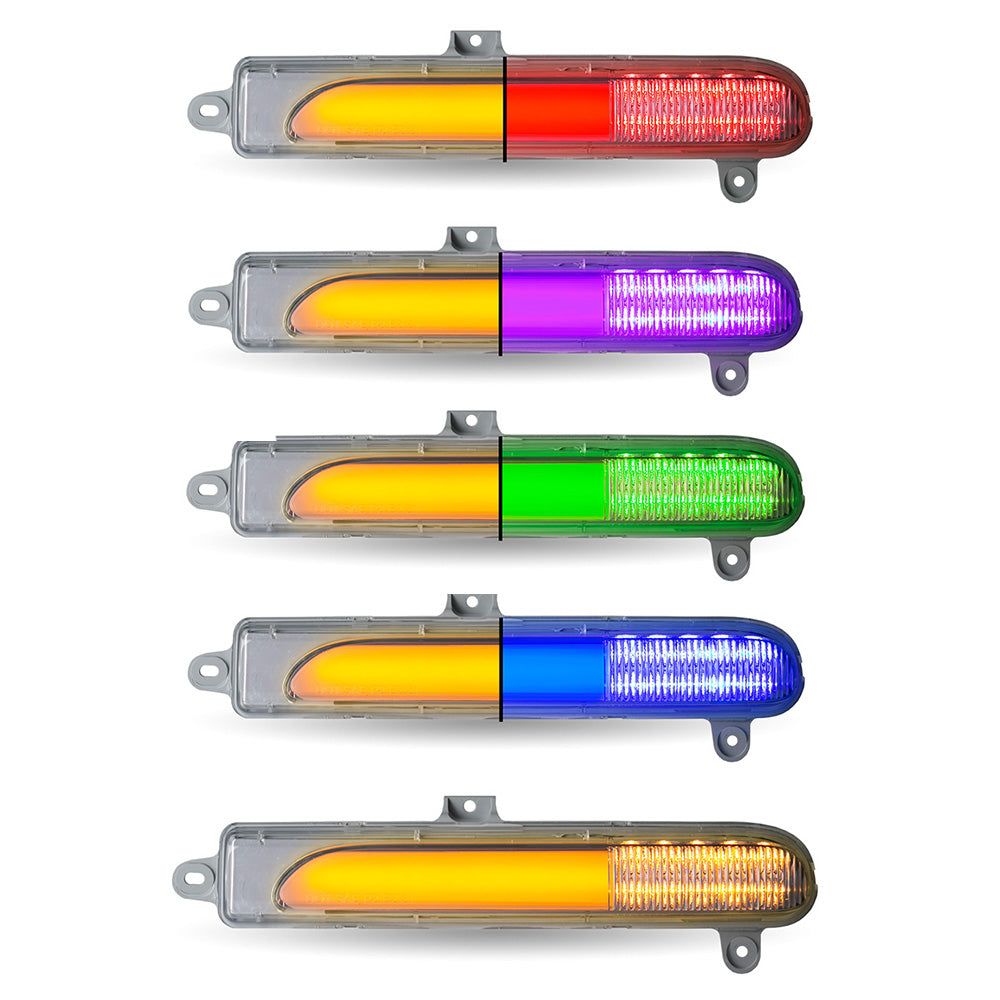 BIG ゴールデンヒーラーとパイライトの共生スフィア Peterbilt LED Sequential Dual Revolution Headlight Turn Signals