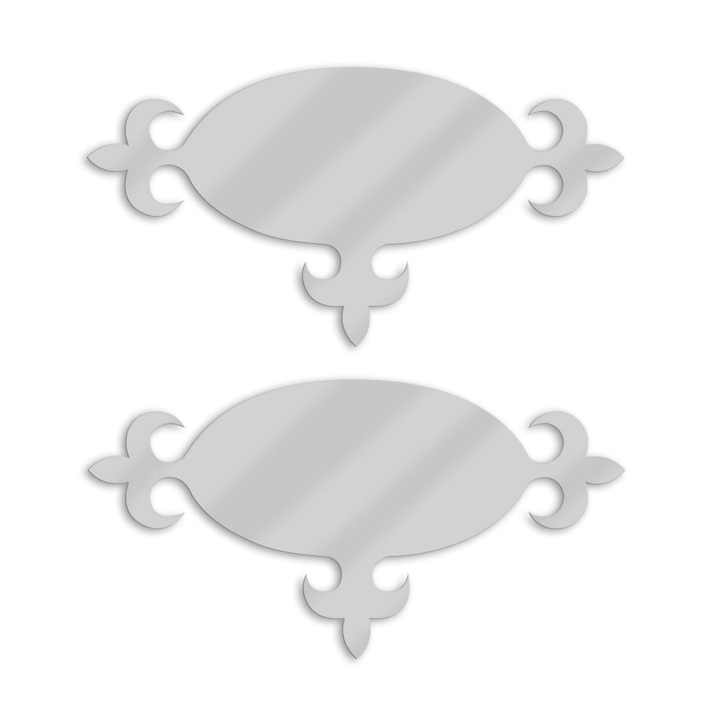 Stainless Steel Peterbilt Triple Spade Oval Emblem Accent