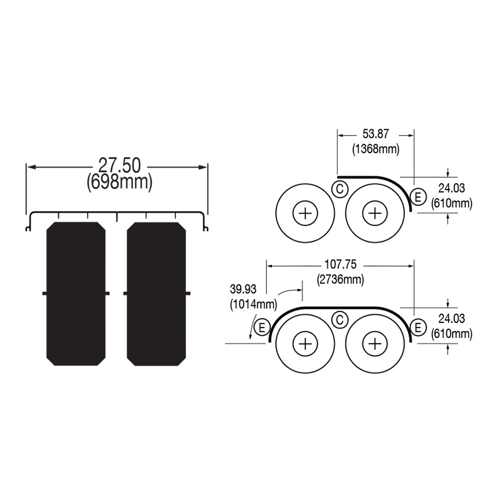 Spray Master ® SR-22 Half Tandem Fenders