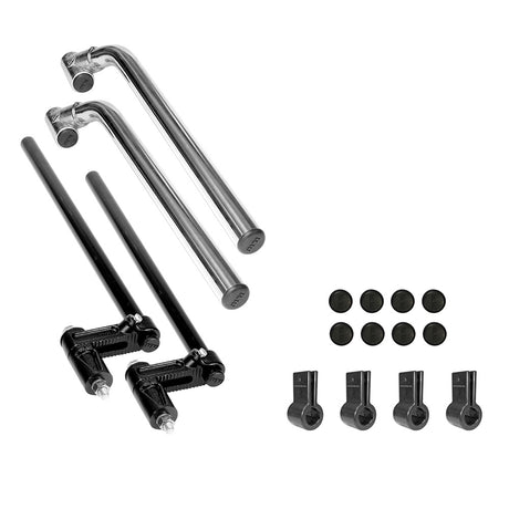 Premium center mounting kit RoadKote finish with offset mount in stainless steel finish for SR-22 fenders