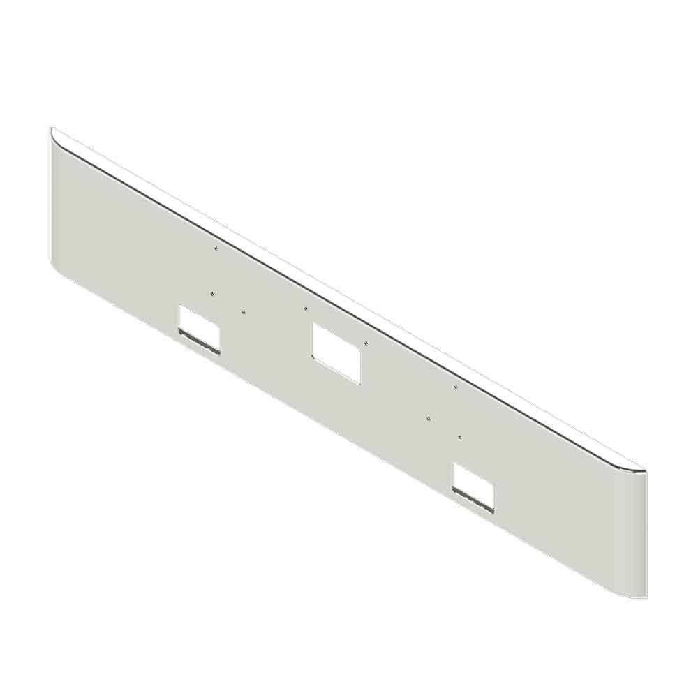 Peterbilt 379 18" Stainless Steel Texas Square Bumper