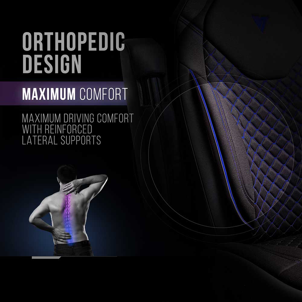 Peterbilt 567, 579 Black Cloth Seat Cover