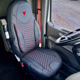 Peterbilt 567, 579 Black Faux Leather Seat Cover