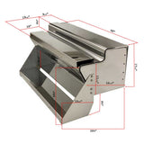 40" x 26-1/2" x 17-3/8" Stainless Battery Box for 1982 - 2005 Kenworth W900L