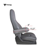 Volvo VNL, VNR 2019+ Black Faux Leather Armrest Covers