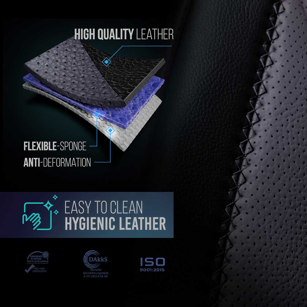 National Seat Standard High Back Faux Leather Seat Covering