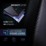 National Seat Standard High Back Faux Leather Seat Covering