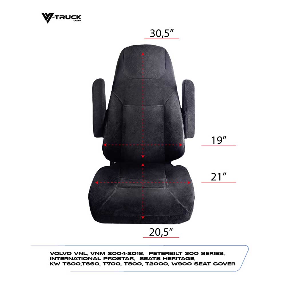 National Seat Standard High Back Faux Leather Seat Covering