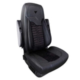 Legacy Silver High-Back Seat Faux Leather Seat Cover