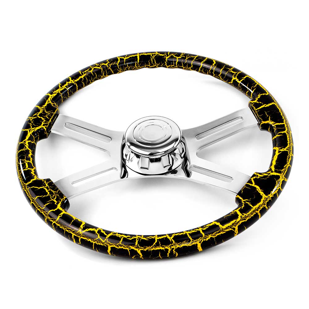 18" Lightning Design Wood Steering Wheel