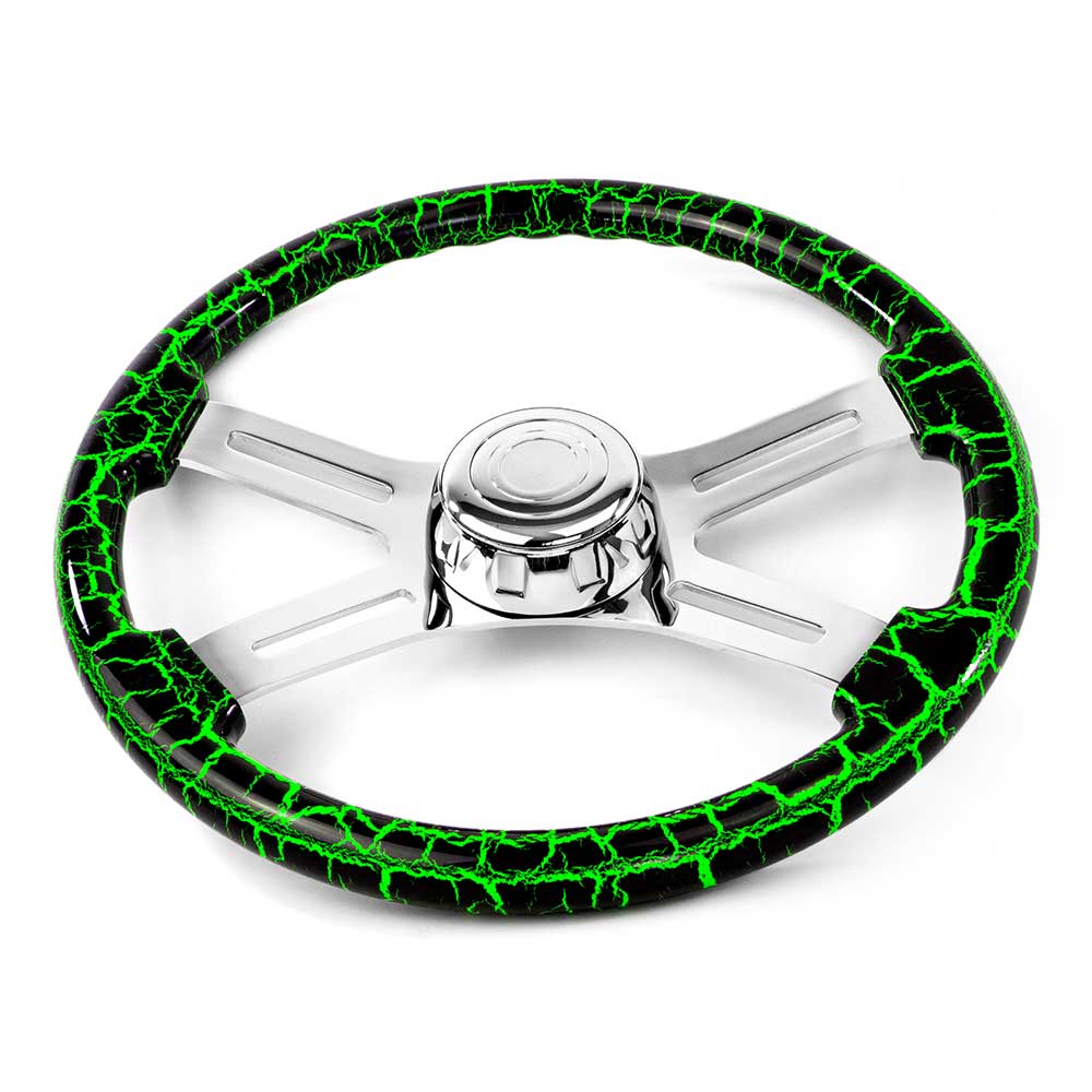 18" Lightning Design Wood Steering Wheel