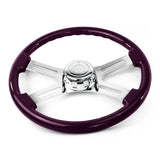 18" Purple Wood Steering Wheel