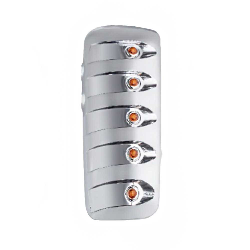 Kenworth T680 Mirror Cover with 3/4" LED Turn Signal Lights
