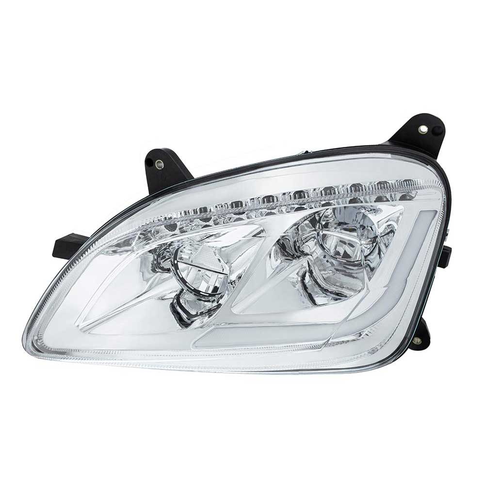 Peterbilt 579, 587 Chrome LED Headlight with Sequential LED Turn Signal