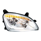 Peterbilt 579, 587 Chrome LED Headlight with Sequential LED Turn Signal