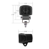 2-1/2" x 1" Red 4 LED Safety Light with Single Beam