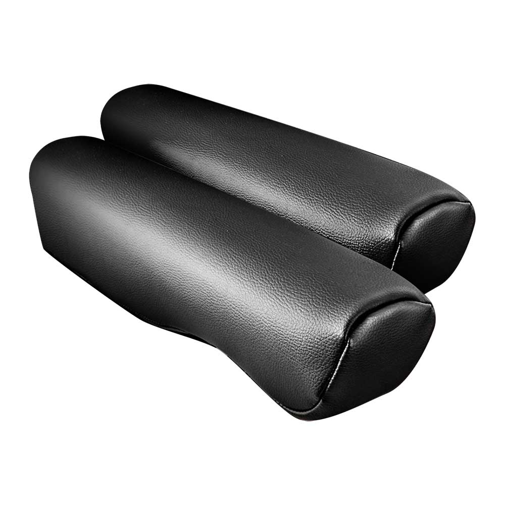 National Seat Standard Black Faux Leather Armrest Covers