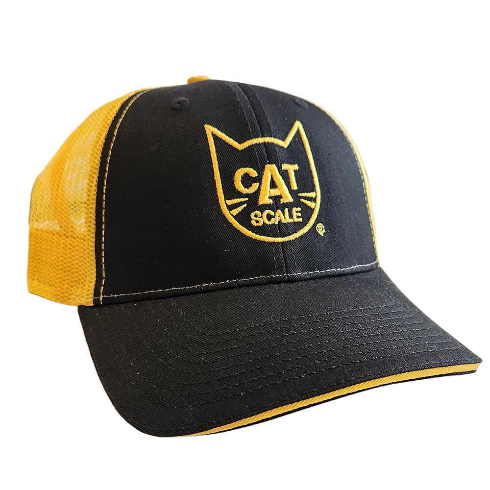 CAT Scale Black and Gold Trucker Hat