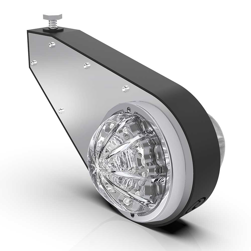 Black Frame Lo Pro Watermelon Mirror Light Brackets