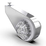 Chrome Lo Pro Watermelon Mirror Light Brackets