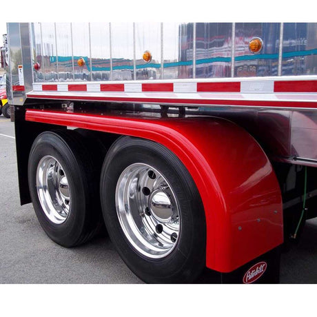Fiberglass 99" half fenders with straight edge (pair)