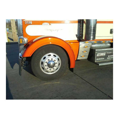 Peterbilt 389 fiberglass front fenders with 7-1/2" sidewalls (pair) for semi trucks