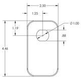Peterbilt Stainless Steel Baggage Door Pull (PR)