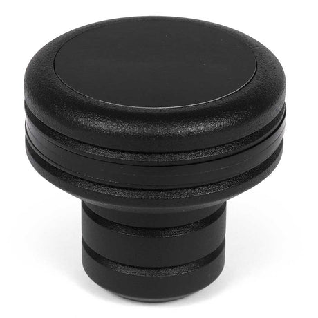 Black billet aluminum shifter knob with custom emblem