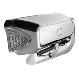 Peterbilt Chrome LED Projection Headlight Assembly with Mounting Arm and Turn Signal