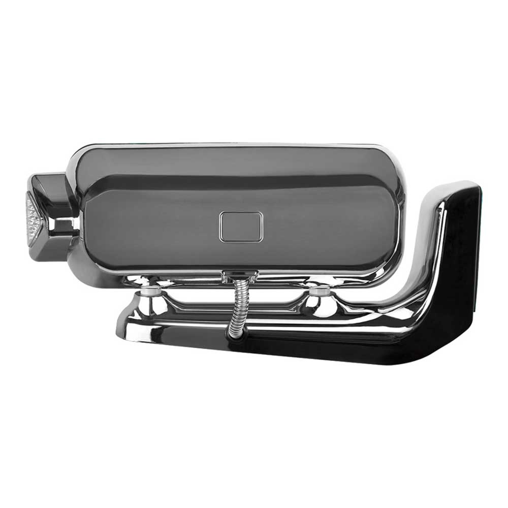 Peterbilt Chrome LED Projection Headlight Assembly with Mounting Arm and Turn Signal