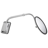 Chrome Hood Mount Bracket w/8" Convex Mirror