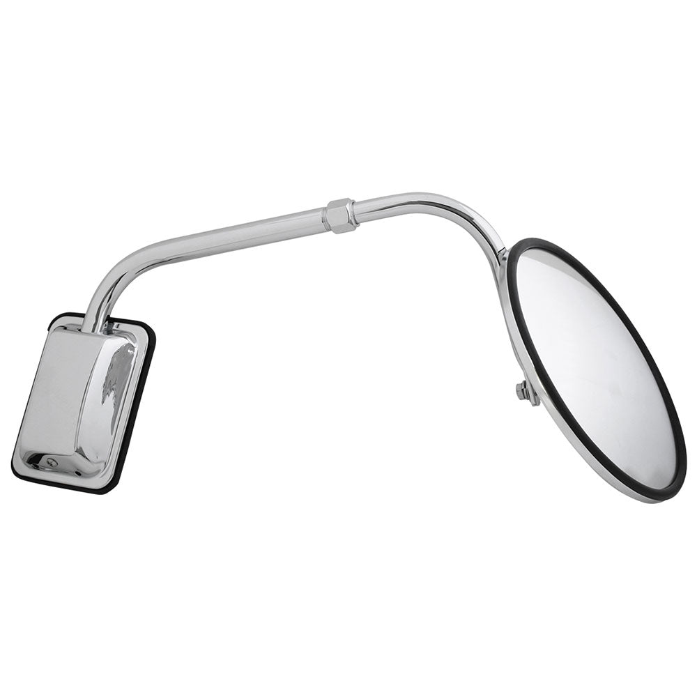 SS Hood Mount Bracket with 8" Convex Mirror