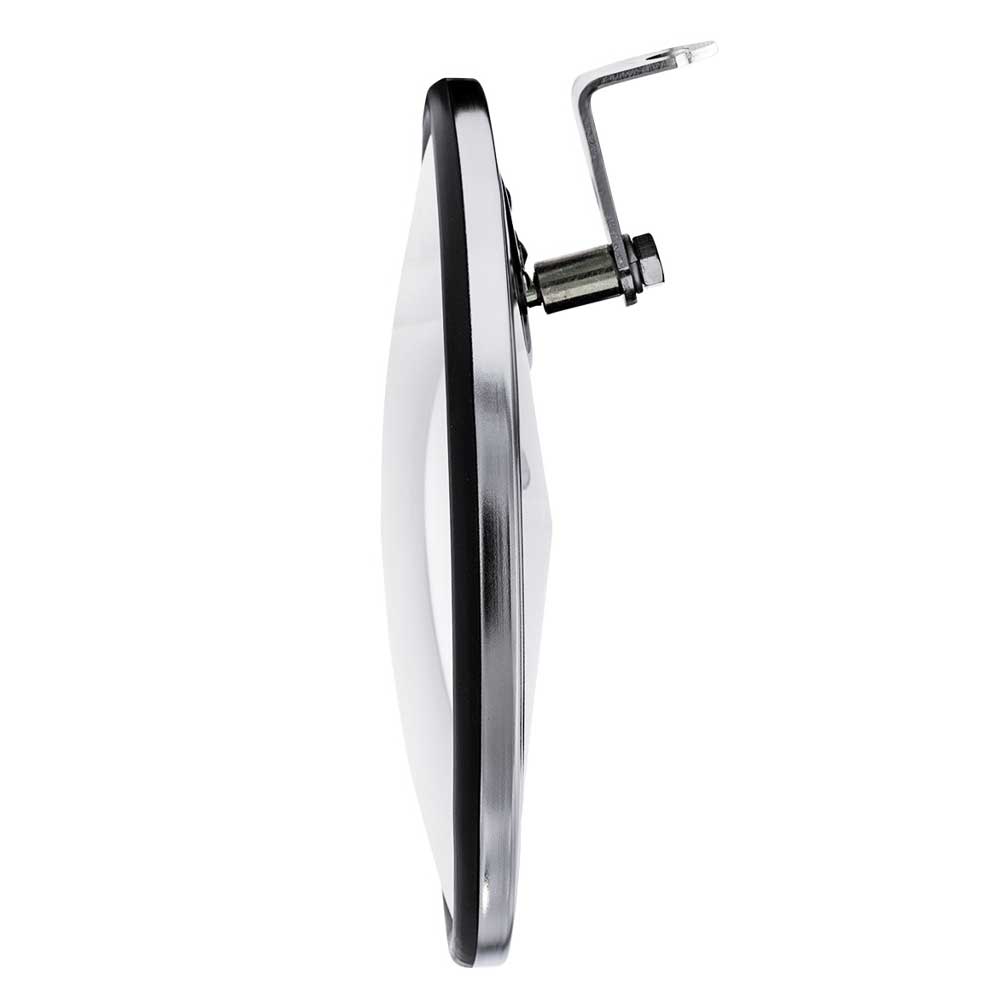 8-1/2" SS 320R Convex Mirror with Offset Mounting Stud