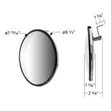 8-1/2" SS 320R Convex Mirror with Offset Mounting Stud