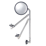 8-1/2" Convex Mirror with Stainless Steel Tripod Fender or Hood Mirror Bracket