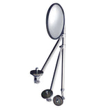 8-1/2" Convex Mirror with Stainless Steel Tripod Fender or Hood Mirror Bracket