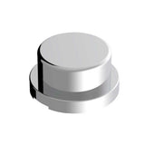 3/4" x 5/8" Chrome Plastic Flat Top 10 Pack of Nut Covers - Push On